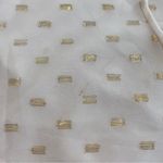 WAYF Nordstrom Pink Off-the-shoulder pink gold bow puff sleeve chiffon top Large Photo 14