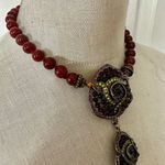 Heidi Daus “Carnelian Glitz Galore” Statement Necklace Photo 1