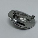 Silver Cowboy Cowgirl Hat Lapel Pin Brooch Blue Rhinestones Western Country Photo 5