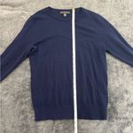 Saks 5th Avenue Saks Fifth‎ Ave Navy Blue Crewneck Sweater Photo 2