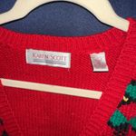Karen Scott  Red vintage‎ Sweater Vest M Photo 1