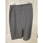 EXPRESS  Vintage Women's Black Polka Dot Ruffle Pencil Skirt Size 6 Photo 2