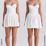 House Of CB HOUSE‎ OF CB 'Katherine' White Strapless Corset Mini Dress NWOT size M taller Photo 3