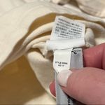 Madewell  Queens Womens Size Medium Cream Long‎ Sleeve Crewneck Popover Shirt Top Photo 4