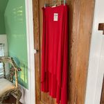 Chico's NWT Chico’s Joey Solid Hi-Lo Skirt in Saucy Red - Sz 1 (M / 8) 💕🎀 Photo 1