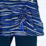 Athleta  Skortee Skirt Capri Leggings Blue‎ Stripe Activewear Womens Size Small Photo 3