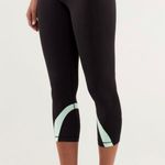 Lululemon Navy Mint Run Inspire Crop II Photo 6