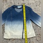 RVCA  Shack Up Blue Ombre Moto Crop Denim Jacket Women's Size M Med Photo 4