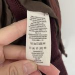 Free People  Size 6 Red Distressed Faux Suede Leather Modo Zip Jacket Photo 8