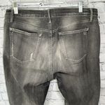 Jessica Simpson Kiss Me Super Skinny Gray Charcoal Denim Jeans Distressed sz 31 Photo 13