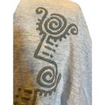 SHoK 80’s Light Gray Button Front Tribal Design Cardigan Jacket/Blazer Size XL Photo 6