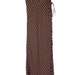 Olivaceous Purple & Orange Striped Fitted Straight Maxi Dress S Photo 0