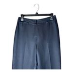 Oscar de la Renta  Pants Women 8 Navy Blue Silk Blend Luxury Career Trousers‎ Photo 2