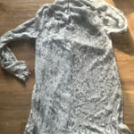 Light blue lace mini dress with long sleeves Size L Photo 3