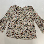 ZARA  Trafaluc Floral Blouse Ruffle Sleeve Cottagecore Top Photo 0