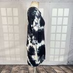 Veronica M Women's Long Sleeve Black White Tie-Dye Tunic Knit Dress Size XS Photo 4