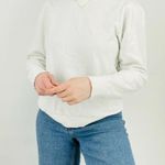 Nation Ltd  Crewneck Sweatshirt with Shoulder White Size S Photo 1