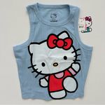 Hello Kitty  Light Blue and Red Womens Tank Top Size L New Photo 0