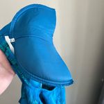 Vintage 90s Blue Floral Pleated Midi Dress Rayon Garden Party Cottagecore M Photo 5