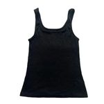 A New Day  Black Solid Cotton Modal Blend Soft Everyday Tank Top Knit SZ M #1746 Photo 1
