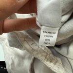 Athleta Shorts Women 4 Cream Grey Farallon Bermuda Drawstring Pockets Casual Photo 6