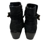 Joie  Gypsy Ankle Boot Size 36 US 6 Black Suede Leather Bootie Low Heel Photo 5