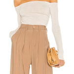 Michael Costello MICHAEL‎ COSTELLO X REVOLVE Jade Off Shoulder Bodysuit Gray Small Photo 0