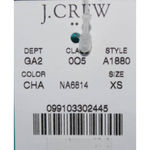 J.Crew Women's Cream Cotton Pullover Long Sleeve V-Neck Sweater Top Size XS NWT Photo 5