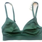Aerie NWT Smoothez Mesh Triangle Bralette Bra Green Size XS NEW Photo 0