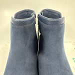 Croft & Barrow Boots Womens 7.5 Ocelote Ankle Ortholite Booties Blue Suede Wedge Photo 2