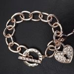 Guess  Pave Key to my Heart Charm Bracelet Photo 1
