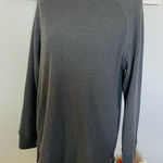 Varley Manning Ribbed Crewneck Sweatshirt with Side Zippers Photo 0