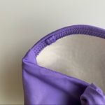 ABS Allen Schwartz  Purple Twist Strapless Bikini Top Size 4 Photo 3