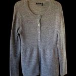 Daisy Fuentes Sweater Gray Button Cardigan Womens Small Photo 3