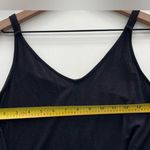 Athleta  Black Nighttime Bliss Sleep Romper Jumpsuit Lingerie PJ wide leg stretch Photo 6