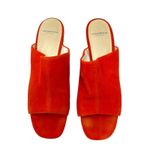 Vagabond Elena Mule Slide Sandals Heels Tangerine Orange Red Size 40 US 10 Photo 3