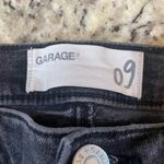 Garage  Gray High Rise Jeans with Black Floral Pattern Photo 2