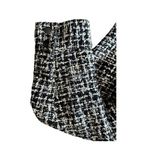 Coldwater Creek Women's Black White Boucle Asymmetrical Jacket Size 14 Photo 7