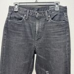 Vince Charcoal Wash Distressed High-Rise 5-Pocket Cotton Jeans Womens Size 27 Photo 2