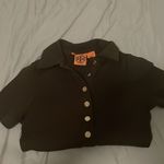 Tory Burch stripped brown polo shirt Photo 4