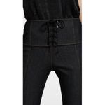 Cinq à Sept Cinq A Sept Andie Lace-Up Skinny Leg Ankle Jeans High-Rise Waist Corset Zippers Photo 2