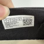 Toms Shoes Womens Size 11 Black Canvas Espadrille Platform Rainbow Sole Photo 6