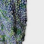 See By Chloe  Floral Puff Sleeve Shift Mini Dress Blue Green Size 34‎ or XS Photo 9