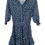 WAVERLY‎ GREY LIBERANT Patterned Mini Dress Blue Size XS Photo 0