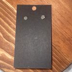 Handmade Monstera Earrings Green  Polymer Clay Textured Gold Tone . Photo 2