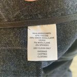 Classiques Entier  Slate Navy Grey Wool Wide Leg Pants with Lavender Plaid Photo 6