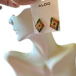 ALDO  earrings colorful multicolor diamond shape studs Photo 0