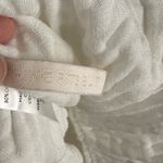 NOTHING FITS BUT Seine Maternity Gown Cotton Gauze Nursing Off Shoulder Sz S/M White Photo 10