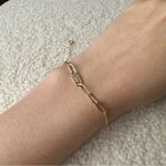 Adina Eden Pave Safety Pin Paperclip Bracelet, Women’s Dainty Charm Jewelry Gold Photo 10
