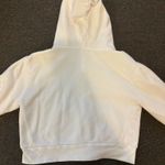 Brandy Melville White  Zip-Up Hoodie Photo 1